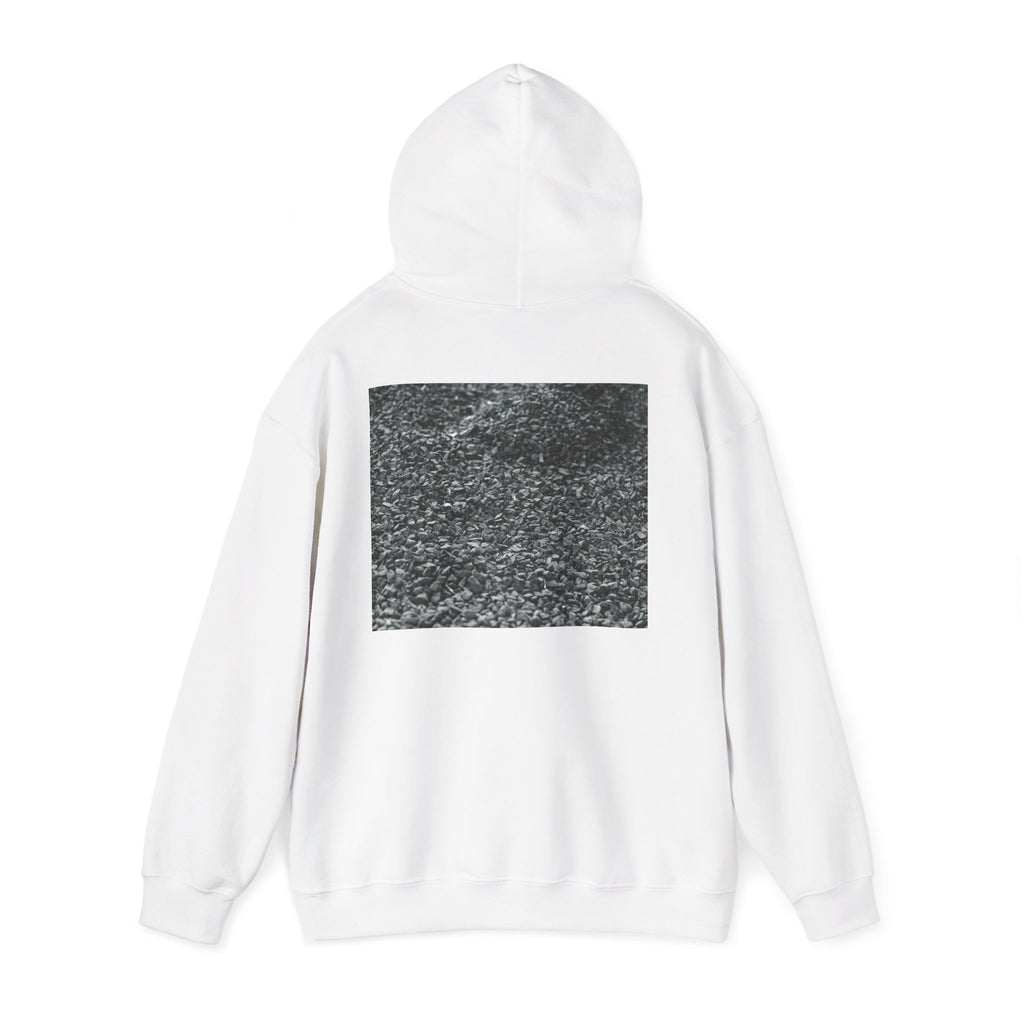 Hoodie – Grayscale Asphalt Photo Back Print Streetwear Pullover