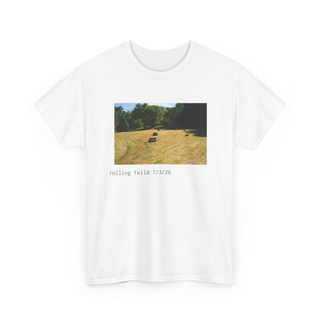 Rolling Field Photo Tee — 'rolling field 7/7/20' Vintage Landscape T‑Shirt