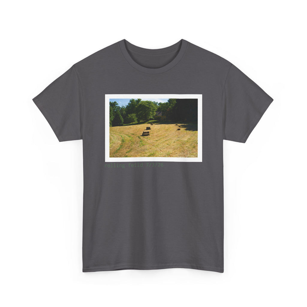 Rolling Field Photo Tee — 'rolling field 7/7/20' Vintage Landscape T‑Shirt