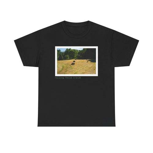 Rolling Field Photo Tee — 'rolling field 7/7/20' Vintage Landscape T‑Shirt