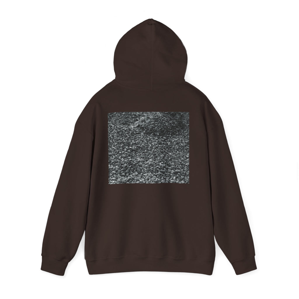 Hoodie – Grayscale Asphalt Photo Back Print Streetwear Pullover